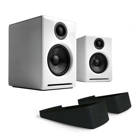 Buy Audioengine A2 Wireless Active 2 0 White Speakers With DS1 Desktop