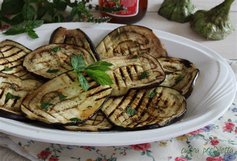 Melanzane Grigliate Condite Con Menta E Aglio Cucina Prediletta