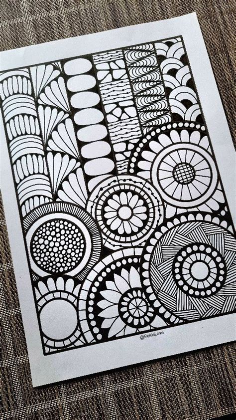 Rokia Love On Instagram Day Art Worm Challenge Zentangle