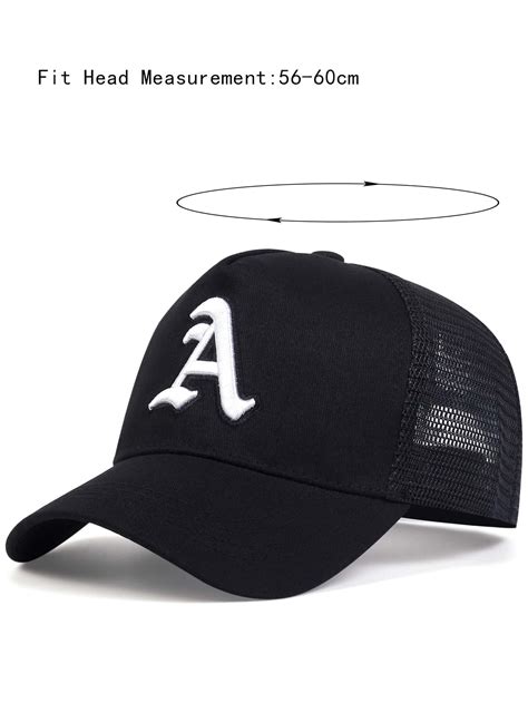 Pc Men S Adjustable Baseball Cap With Embroidered Capital Letter A