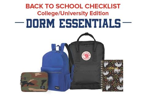 College Survival Kit The Ultimate Dorm Checklist