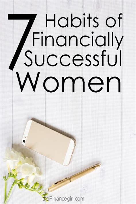 7 Habits Of Financially Successful Women Successful Women Finance