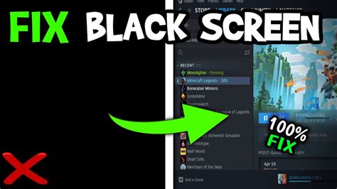 How To Fix Black Screen In Steam Easy Steps Youtube