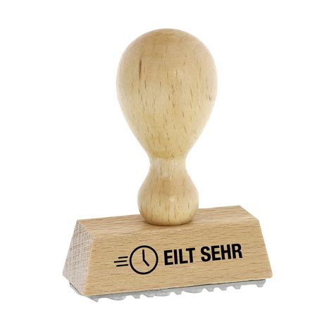 Lagertext Holzstempel Eilt Sehr X Mm Stempel Fabrik De