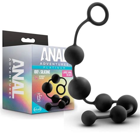 Силиконова анална броеница голям размер 40см Anal Adventures цена Секс шоп Passion bg