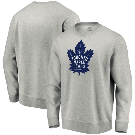 Mens Toronto Maple Leafs Fanatics Branded Heathered Gray Primary Logo