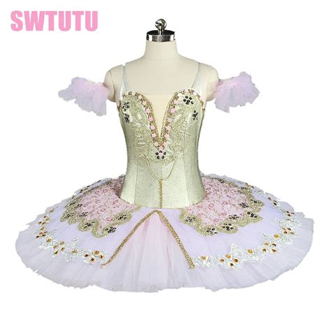 Adult Professional Ballet Tutu Peach Pink Goldwomen Performance Tutu