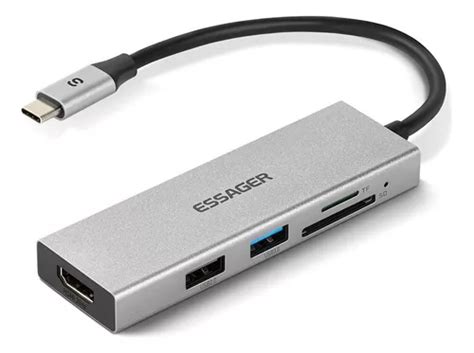 Adaptador Usb C Hdmi Hub K Para Macbook Pro Air Essager En