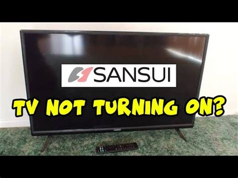 How To Fix Your Sansui Tv That Won T Turn On Black Screen Problem