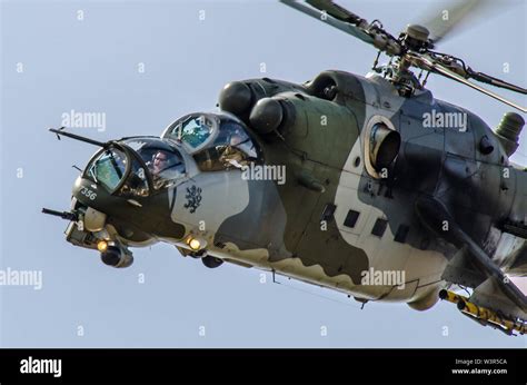 Mil Mi-24 Mi-35 Hind gunship attack helicopter of Czech Air Force ...