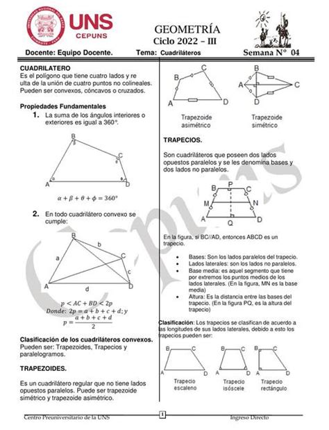 Geometría Sem 04 Iii Y Esther Montoya Udocz