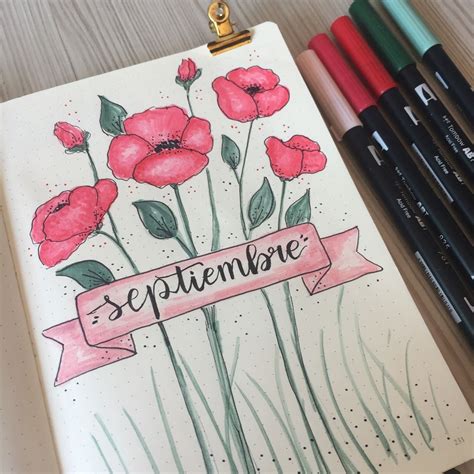 BULLET JOURNAL EDICIÓN SEPTIEMBRE Portadas de septiembre Bullet