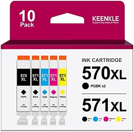 571 570 XL Pack De 10 Compatible Cartouches D Encre Remplacement Pour