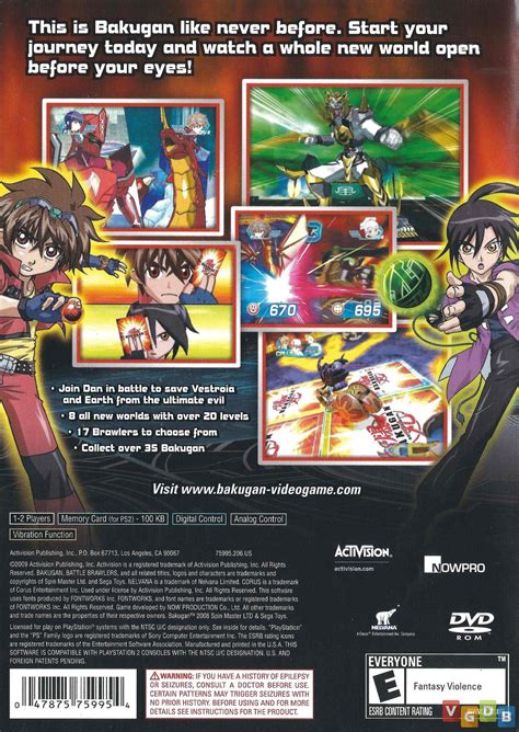 Bakugan Battle Brawlers Vgdb V Deo Game Data Base