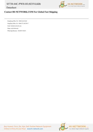 Huawei S5730 44c Pwh Hi Brochure Datasheet Pdf