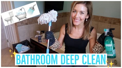 Bathroom Deep Clean Routine 🚽🛁🚿 How To Clean Your Shower And Tub