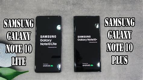 Samsung Galaxy Note 10 Lite Vs Samsung Galaxy Note 10 Plus SpeedTest