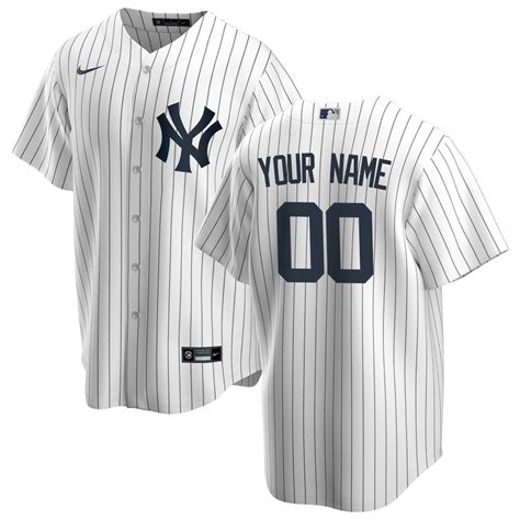 Nike New York Yankees Whitenavy Home 2020 Replica Custom Jersey