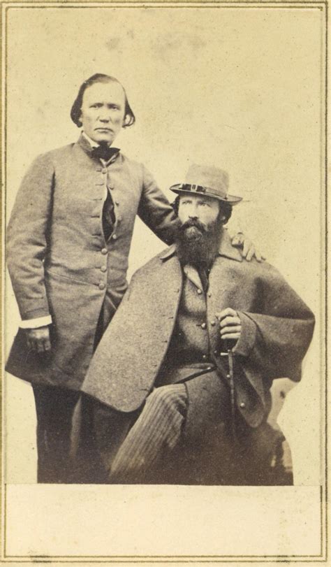 RARE CDV OF KIT CARSON AND EDWIN PERRIN: (1862) Photograph | Wallace & Clark, Booksellers