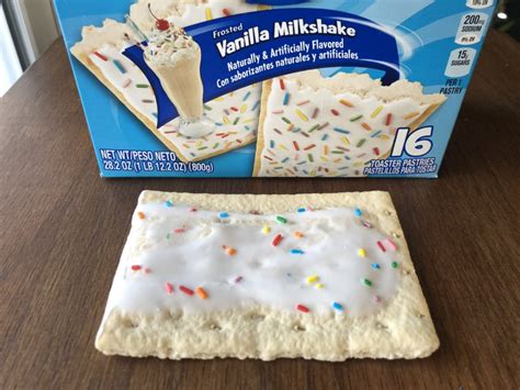 Review Kelloggs Frosted Vanilla Milkshake Pop Tarts Junk Banter