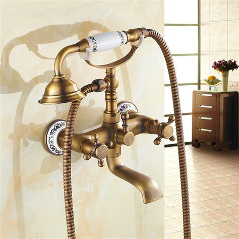 Classic Antique Style Telephone Set Bathroom Bath And Shower Faucets