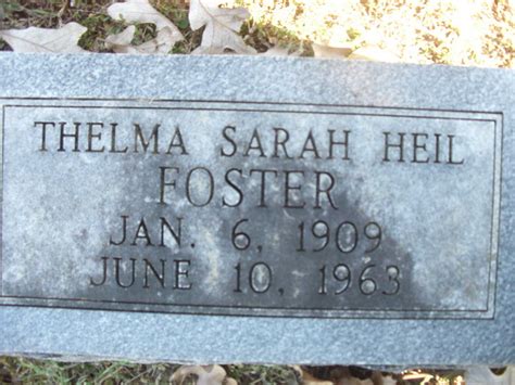 Thelma Sarah Heil Foster 1909 1963 Mémorial Find a Grave