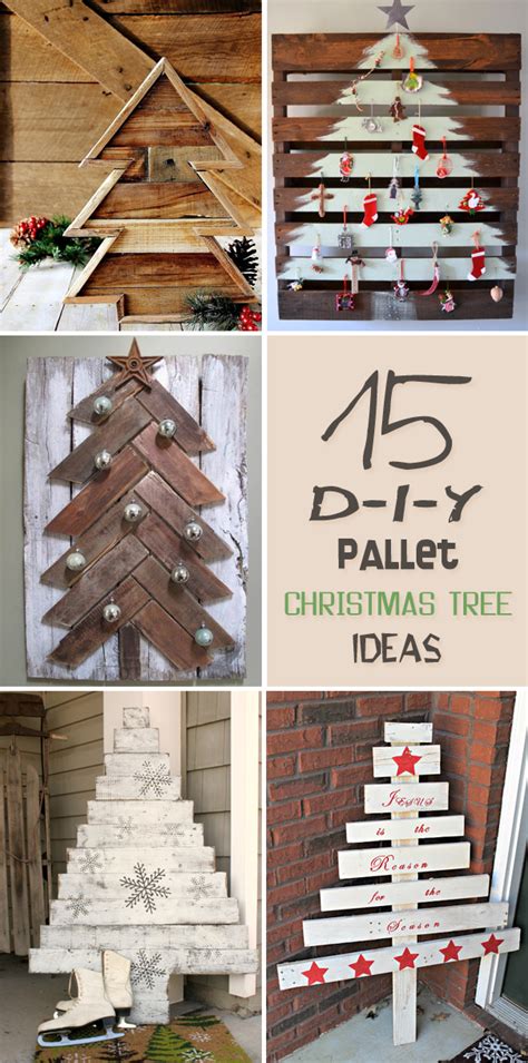 15 Amazing DIY Pallet Christmas Tree Ideas