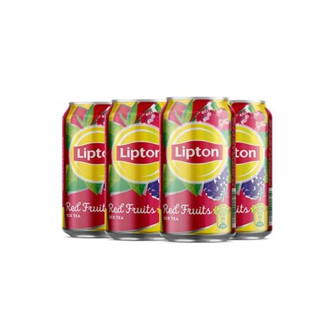 Lipton Ice Tea With Red Fruit Can 33cl Iced Tea Spinneys Lebanon