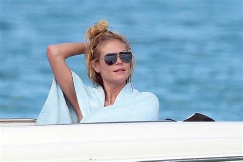 Klum Sizzles In Barely There Bikini During Wet Wild Getaway With Boyfriend