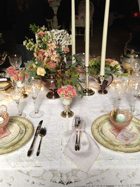 Vintage Table Setting Evr Vintage Table Setting Beautiful Table