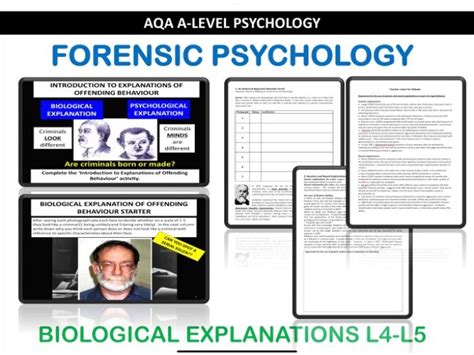 AQA A Level Psych Forensic Bundle Teaching Resources