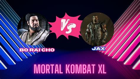 Mortal Kombat Xl Bo Rai Cho Vs Jax Mote Ne Jax Ko Daba Diya