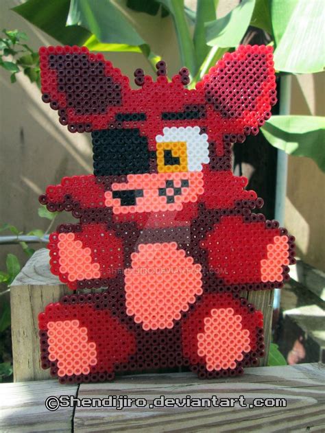 Foxy From Fnaf Bead Sprite Diy Video By Shendijiro Deviantart