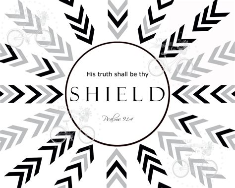 His Truth Shall Be Thy Shield 8 X 10 Print Arrows Etsy