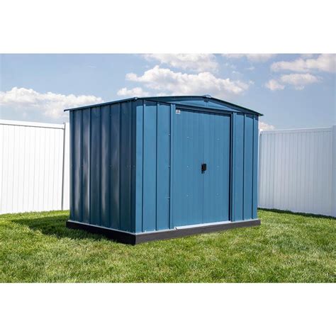 Arrow Classic Ft W X Ft D Blue Grey Steel Storage Shed Clg Bg