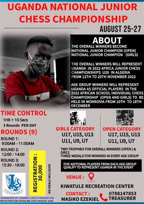 Uganda National Junior Chess Championship Uganda Chess Federation