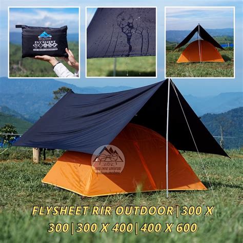 Jual Flysheet Atap Tenda Merk Rir Outdoor Waterproof Tenda Pelindung