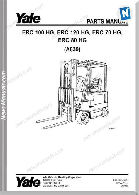 Yale Forklift Erc Hg A Parts Manual