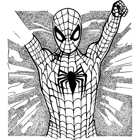 Spiderman Preschool Coloring Pages