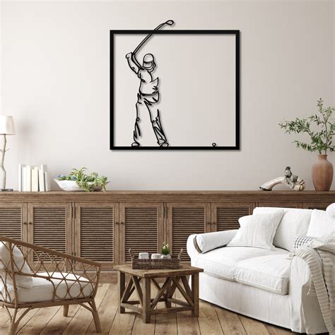 Metal Golf Art Golf Art For Wall Ts For Golf Lovers Golf Etsy