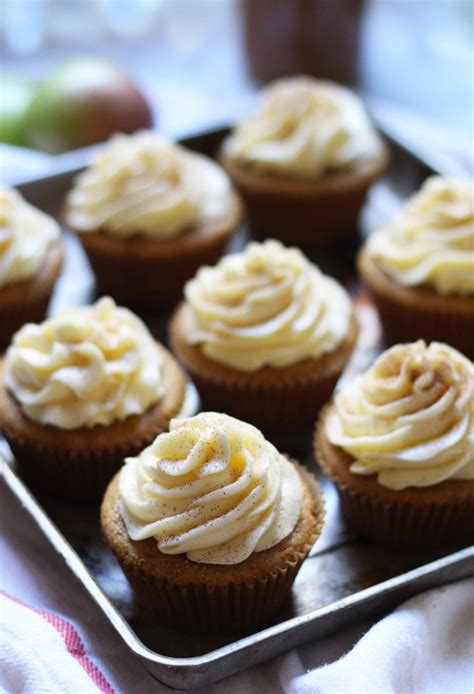 Apple Cider Cupcakes The Baker Chick