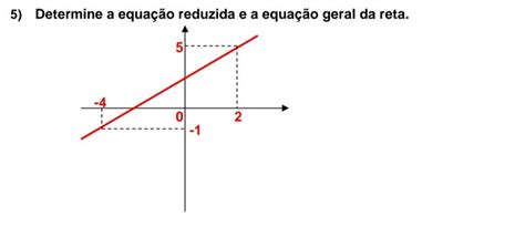 Equação Da Reta Geral E Reduzida - Determine a equação reduzida e a equação geral da reta. - brainly.com.br