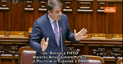 Il Ministro Fitto Interrotto Alla Camera Dalle Opposizioni Sul Pnrr