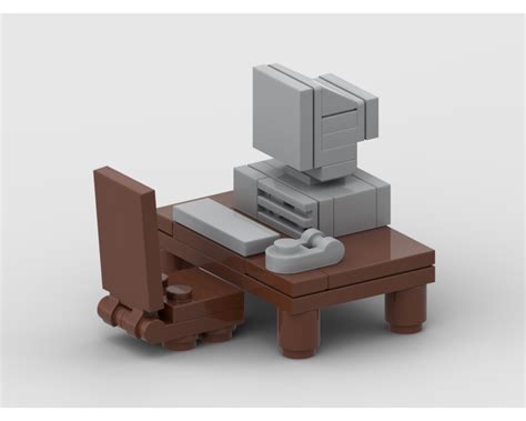 Lego Moc Classic Pc Workstation By Tiboe Rebrickable Build With Lego