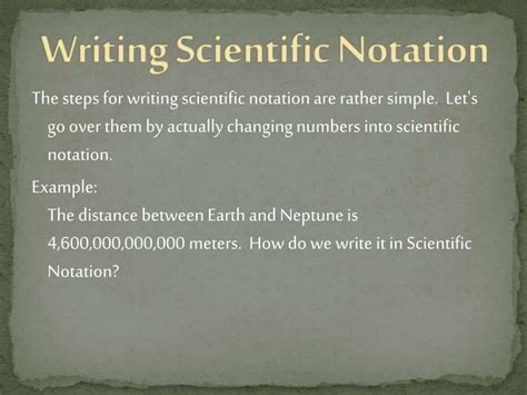 Scientific Notation And Significant Figures Ppt