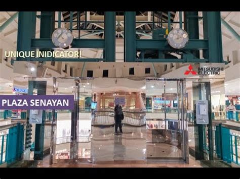 Mitsubishi Traction Scenic Elevators At Plaza Senayan Jakarta Youtube