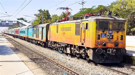 Agartalasmvt Humsafar Exp Propelled By A Unique Loco Is Speeding