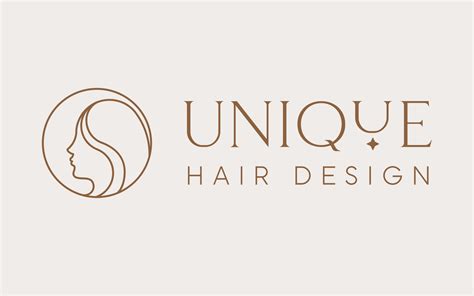 Elegant Hair Logo Design And Branding • Unique Hair • White Rabbit