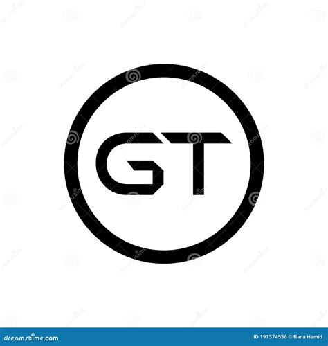 Initial Gt Letter Logo With Creative Modern Business Typography Vector