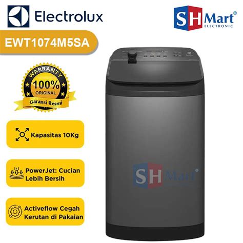 Jual MESIN CUCI TOP LOADING ELECTROLUX KAPASITAS 10 KG EWT1074M5SA